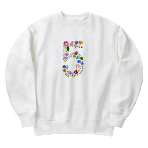 ラッキーナンバー5 Heavyweight Crew Neck Sweatshirt