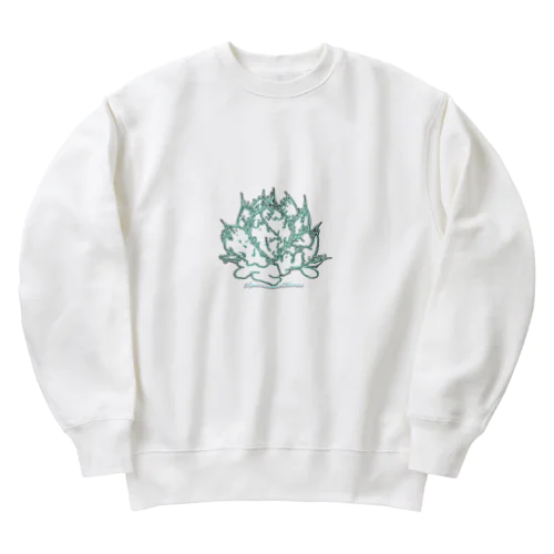 アガベホワイトアイス Heavyweight Crew Neck Sweatshirt