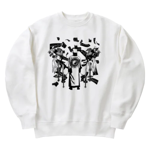 【黒基調】道士降臨 Heavyweight Crew Neck Sweatshirt