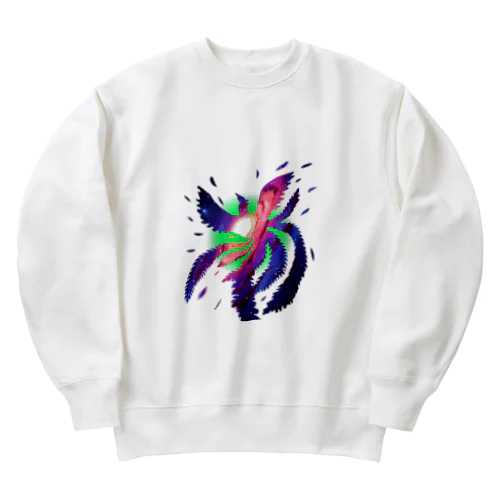 宇宙を舞う鳳凰様 Heavyweight Crew Neck Sweatshirt