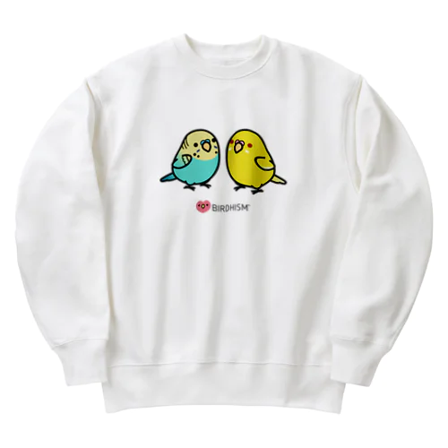 Chubby Bird 仲良しセキセイインコ Heavyweight Crew Neck Sweatshirt