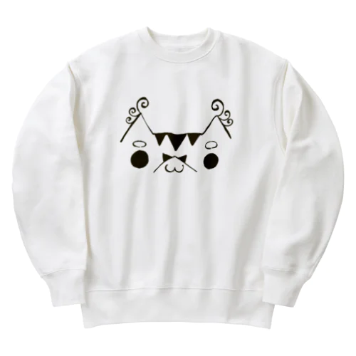 顔文字おちちょ Heavyweight Crew Neck Sweatshirt