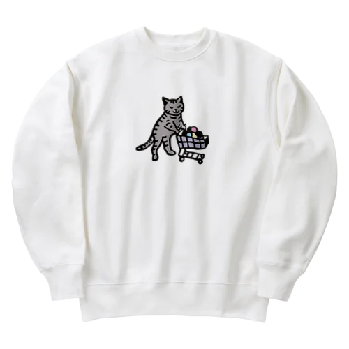 ナムジャイ猫ナチュラルカラー Heavyweight Crew Neck Sweatshirt