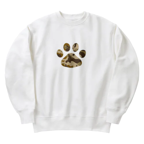 迷彩猫にくきゅう Heavyweight Crew Neck Sweatshirt