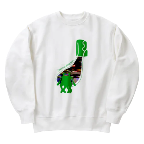 夜の街の2人 Heavyweight Crew Neck Sweatshirt