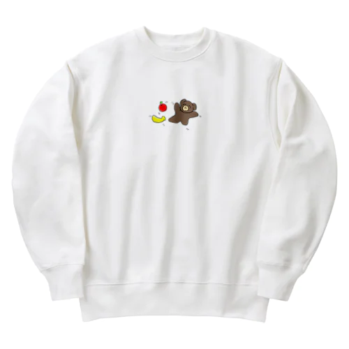 浮き浮きクマ Heavyweight Crew Neck Sweatshirt