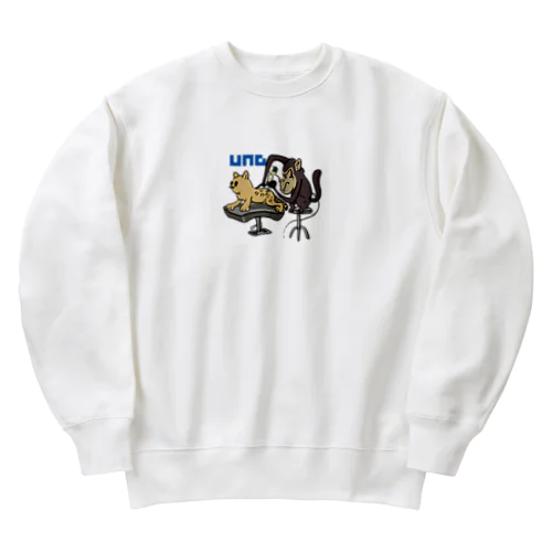 Becoming leopard  Heavyweight Crew Neck Sweatshirt