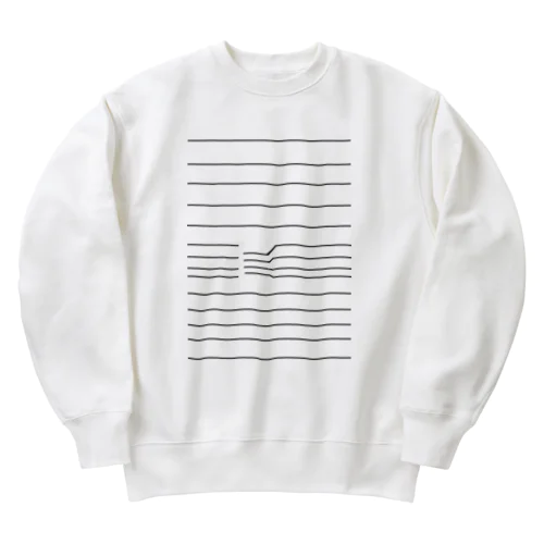 トリックアート Heavyweight Crew Neck Sweatshirt