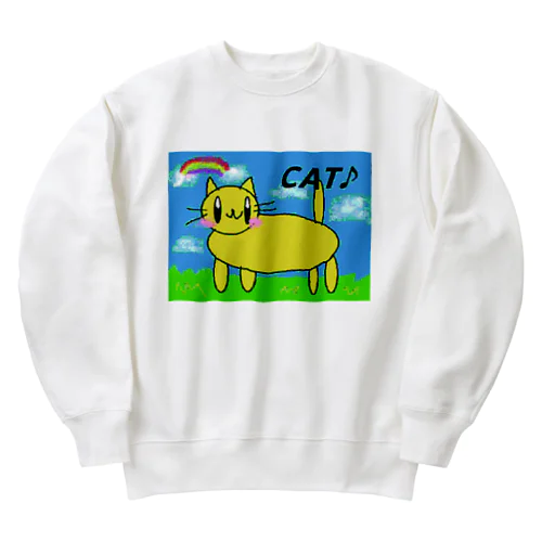 猫 Heavyweight Crew Neck Sweatshirt