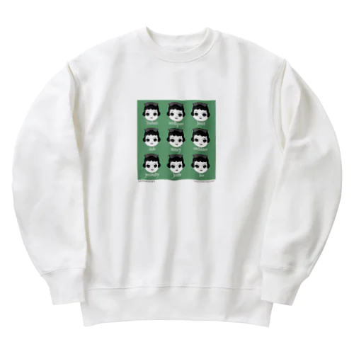 428アンチエイジングTシャツシリーズ/セルロイドミーコデザインタイプ Heavyweight Crew Neck Sweatshirt