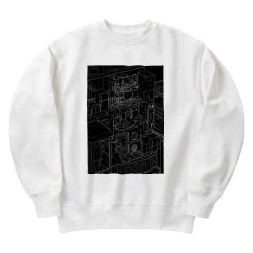 Rooftop　negative Heavyweight Crew Neck Sweatshirt