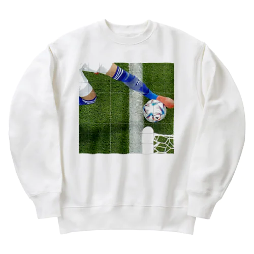 線出てない サッカー日本代表2022Wカップ Heavyweight Crew Neck Sweatshirt