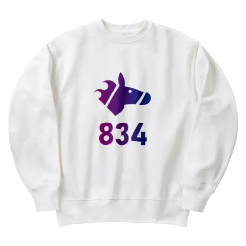 834ロゴ Heavyweight Crew Neck Sweatshirt