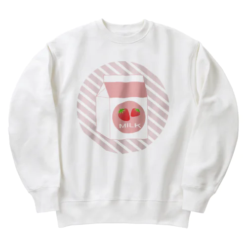 いちごミルク Heavyweight Crew Neck Sweatshirt
