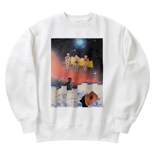 地球と人と家族　（ Kohei Itatani design） Heavyweight Crew Neck Sweatshirt