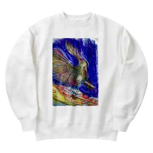 愛を乞う鳥 Heavyweight Crew Neck Sweatshirt