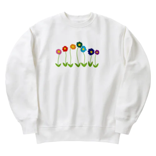 RAINBOW FLOWER ２ Heavyweight Crew Neck Sweatshirt