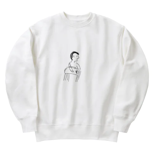 横向きくん Heavyweight Crew Neck Sweatshirt