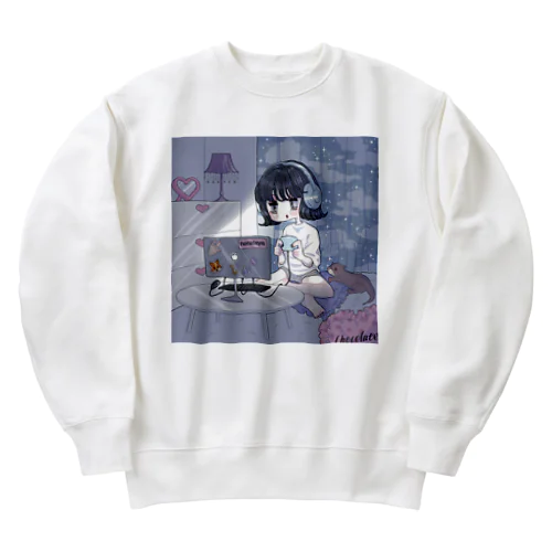 てやのげーむたいむ Heavyweight Crew Neck Sweatshirt