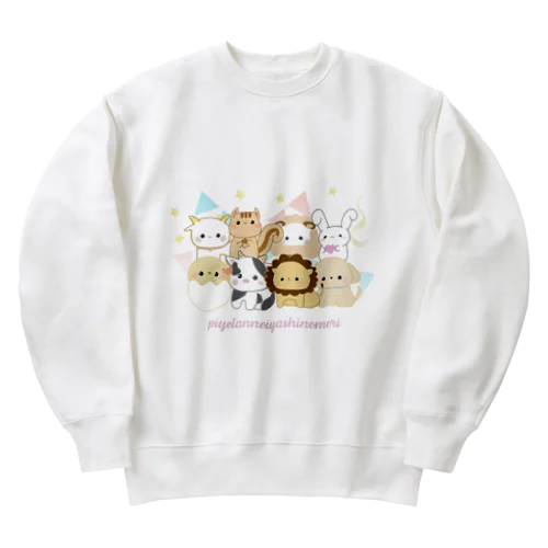 ぴよ森グッズ公式アイテム Heavyweight Crew Neck Sweatshirt