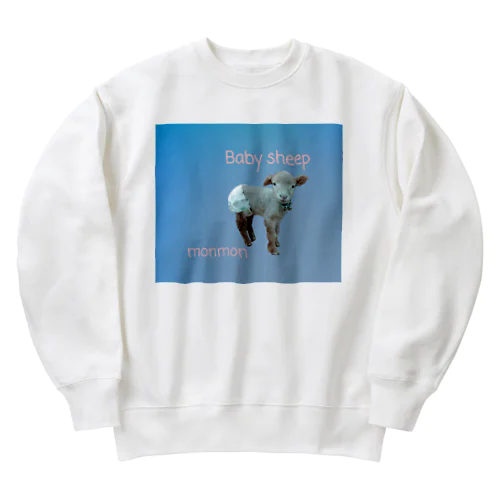 ひつじの赤ちゃん モンモン Heavyweight Crew Neck Sweatshirt