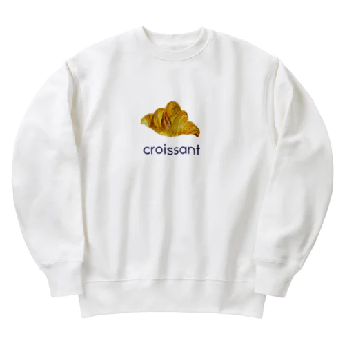 クロワッサンの絵 Heavyweight Crew Neck Sweatshirt