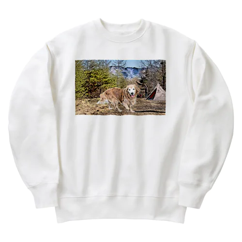 ◇ゴールデンレトリバーとキャンプ◇ Heavyweight Crew Neck Sweatshirt