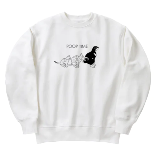 POOP TIME Heavyweight Crew Neck Sweatshirt