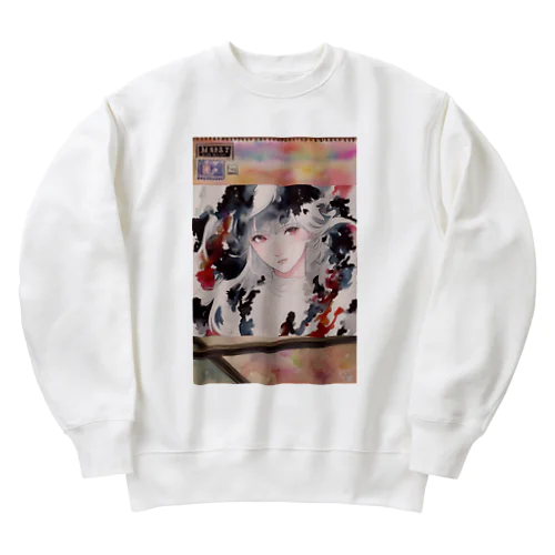 上塗りのキャンバス Heavyweight Crew Neck Sweatshirt