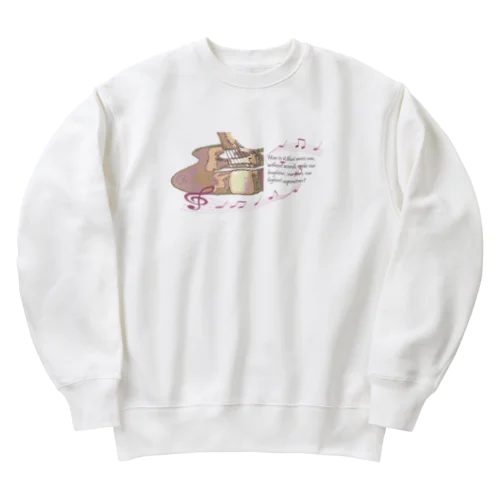 音楽は素晴らしい友人 Heavyweight Crew Neck Sweatshirt