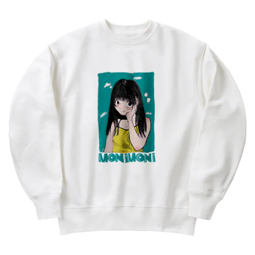 もにもにがーる Heavyweight Crew Neck Sweatshirt