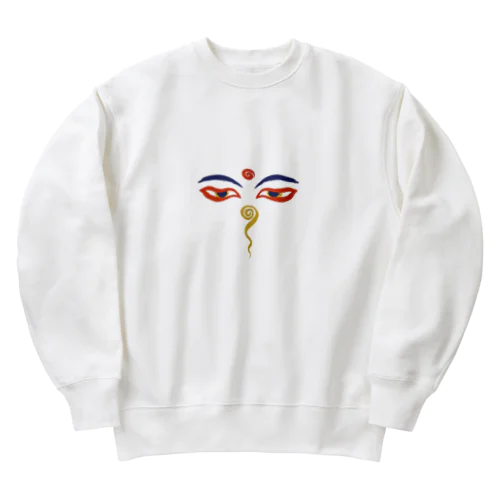 Wisdom Eyes（ブッダの瞳） Heavyweight Crew Neck Sweatshirt