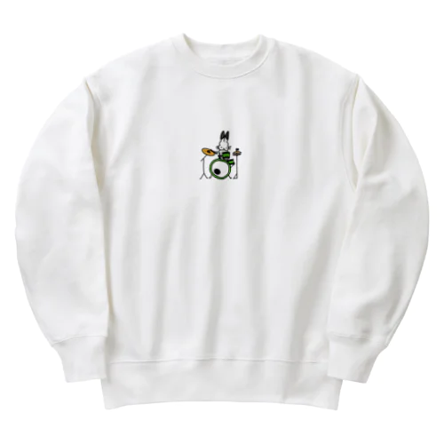 ドッコドコドコうさ Heavyweight Crew Neck Sweatshirt