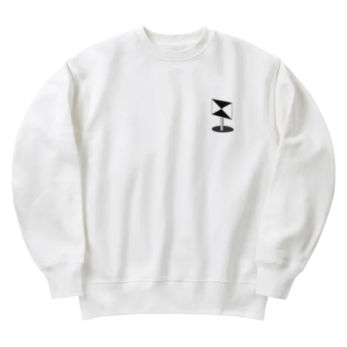 【鉄道標識シリーズ】速度制限解除(立体) Heavyweight Crew Neck Sweatshirt