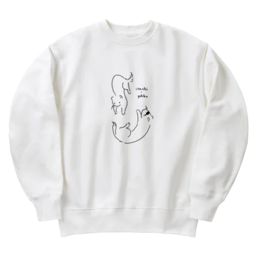 やんちゃなフェレット兄弟 Heavyweight Crew Neck Sweatshirt