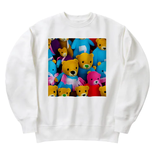 くまさんがたくさん Heavyweight Crew Neck Sweatshirt