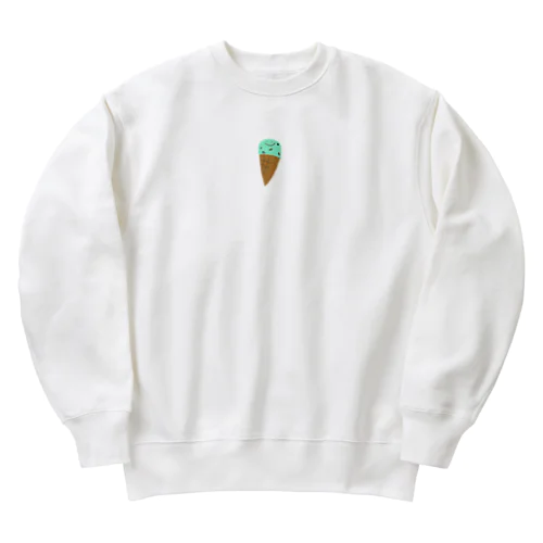 チョコミン党員第一号 Heavyweight Crew Neck Sweatshirt