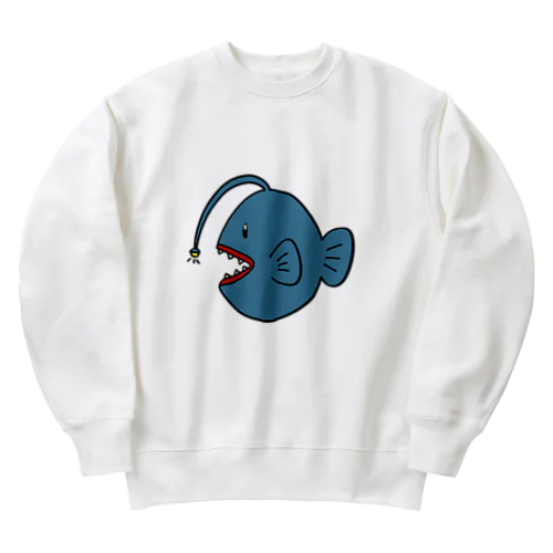 ちょうちんのあんこう Heavyweight Crew Neck Sweatshirt