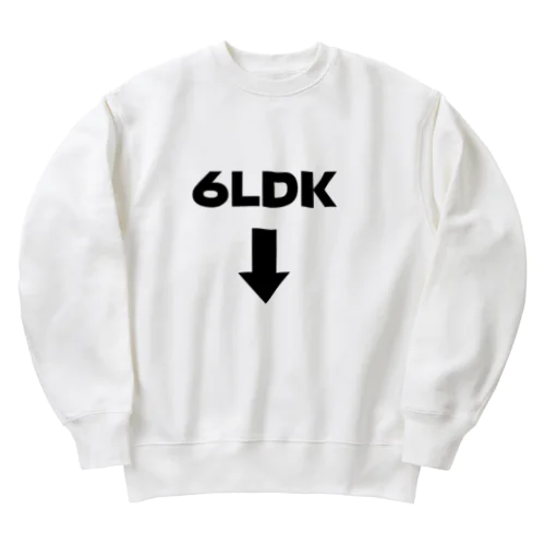 腹筋6LDK Heavyweight Crew Neck Sweatshirt