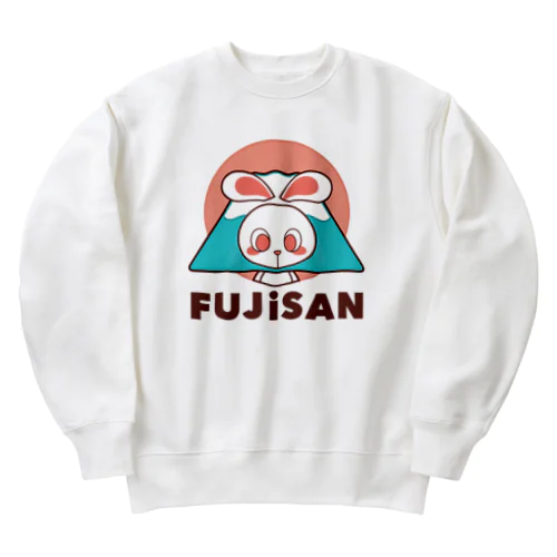 ぽっぷらうさぎ(FUJISAN) Heavyweight Crew Neck Sweatshirt