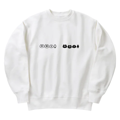 なつごんとなかまロゴ Heavyweight Crew Neck Sweatshirt