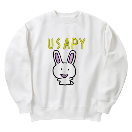 うさぎの　うさぴぃ Heavyweight Crew Neck Sweatshirt