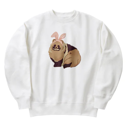 うさたぬき Heavyweight Crew Neck Sweatshirt