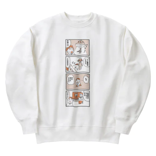 ４コマ漫画 Heavyweight Crew Neck Sweatshirt