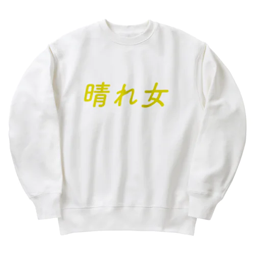 晴れ女 Heavyweight Crew Neck Sweatshirt