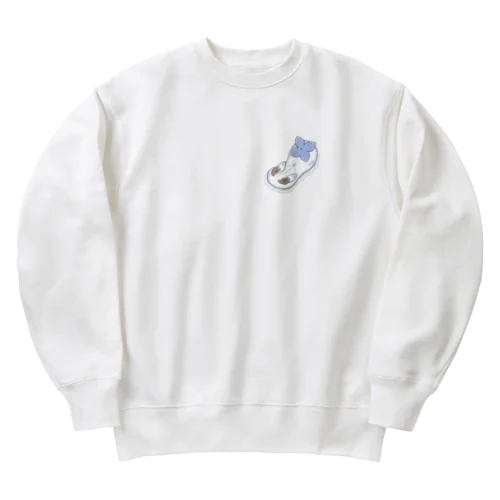 ツノアリウサギアジサイモドキウミウシ 青色ver. Heavyweight Crew Neck Sweatshirt