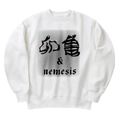 油断大敵　うさぎと亀 Heavyweight Crew Neck Sweatshirt