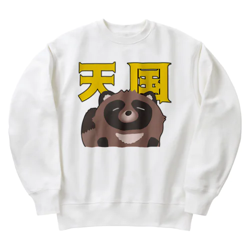 天国たぬき Heavyweight Crew Neck Sweatshirt