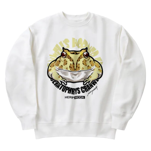 ツノガエル/イエロー Heavyweight Crew Neck Sweatshirt