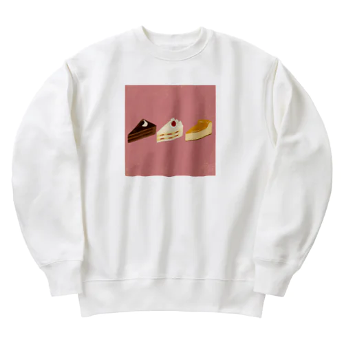 ケーキみっつ Heavyweight Crew Neck Sweatshirt